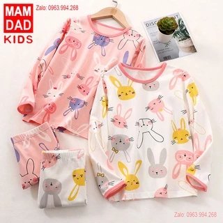 Bộ Đồ Ngủ Cho Bé Gái KIDS MAM & DAD (cho bé từ 10-37kg) mẫu mới nhất 2021