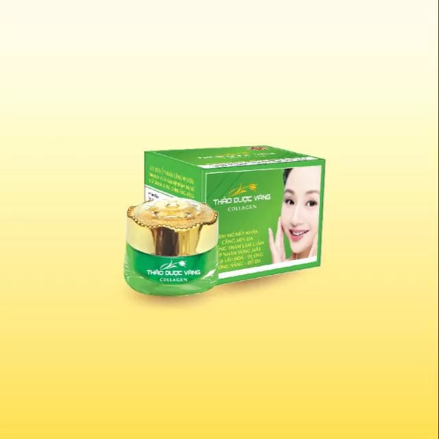 THẢO DƯỢC VÀNG COLLAGEN  MỜ NẾP NHĂN CĂNG MỊN DA CHỐNG THÂM LÀM GIẢM NẾP NHĂN VÙNG MẮT NGỪA LÃO HÓA DỊ ỨNG CHỐNG NẮNG