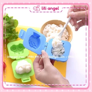 Set 6 khuôn cơm bento ăn dặm kiểu Nhật tạo hình dễ thương vui nhộn cho bé