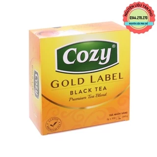 Trà Túi Lọc Nhãn Vàng Cozy Gold Label - Black Tea Trà Đen 200g