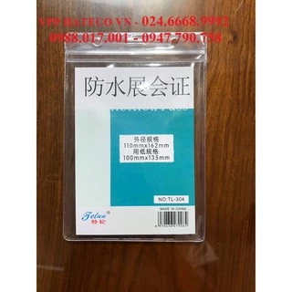 2 Hộp 100 chiếc Bao đeo thẻ nhân viên 304 (dọc - Kích thước 110 x 162mm), loại 1 Mặt thẻ dọc