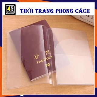 Vỏ Bọc Hộ Chiếu Có Khe Nhét Thẻ ATM Visa Name Card - ( B107 ) Bọc Hộ Chiếu (Passport) Trong Suốt Có Khe Kẹp Vé Thẻ ATM