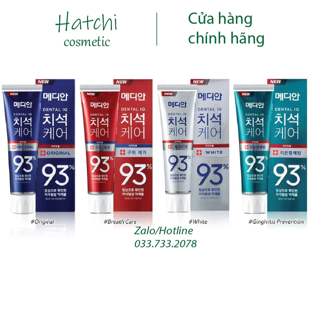 Kem Đánh Răng Median 93% Toothpaste Hàn Quốc 120g