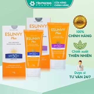 Bộ Đôi Kem Chống Nắng ESUNVY PLUS Giúp Bảo Vệ Da Tối Đa, Dưỡng Trắng Chuyên Sâu, An Toàn Hiệu Quả Tuýp 50g-70g