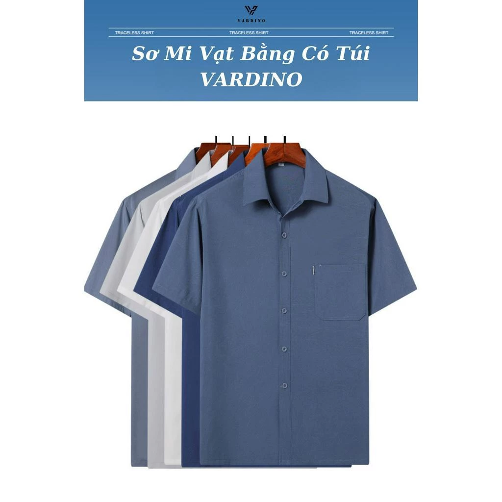 Áo sơ mi nam sợi tre dáng suông, rộng rãi thoải mái vải bamboo thực vật mềm, nhẹ, thoải mái vạt ngang, có túi ngực S361