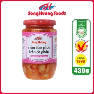 Mắm Tôm Chua Trộn Cà Pháo Sông Hương Foods Hũ 430g - Ăn kèm cơm , bún , phở , mì tôm , ăn vặt , thịt nướng