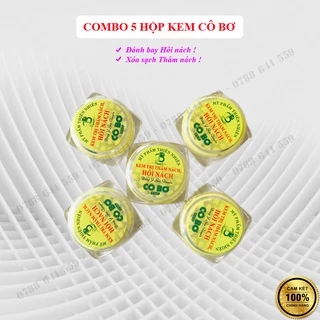 Combo 5 Hộp Kem Cô Bơ ⚡GIÁ SỈ⚡ Khử Thâm Nách Hôi Nách Chiết Xuất Từ Thiên Nhiên 100% - Mẹ bầu, mẹ bỉm đều xài được