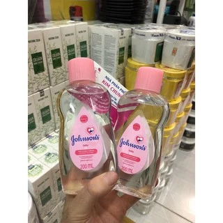 Dầu massage và dưỡng ẩm Johnsons baby oil 200ml