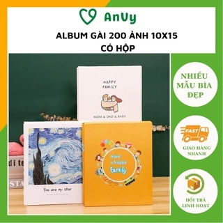 Album đựng ảnh 10x15 để 200 tấm có hộp sang chảnh chống thấm nước lưu ảnh gia đình tại Kho album ảnh AnVy