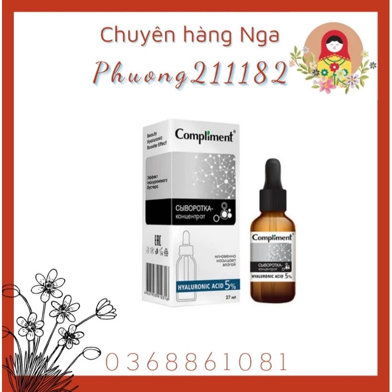 Serum compliment 5% HA cấp ẩm cải thiện da lão hóa