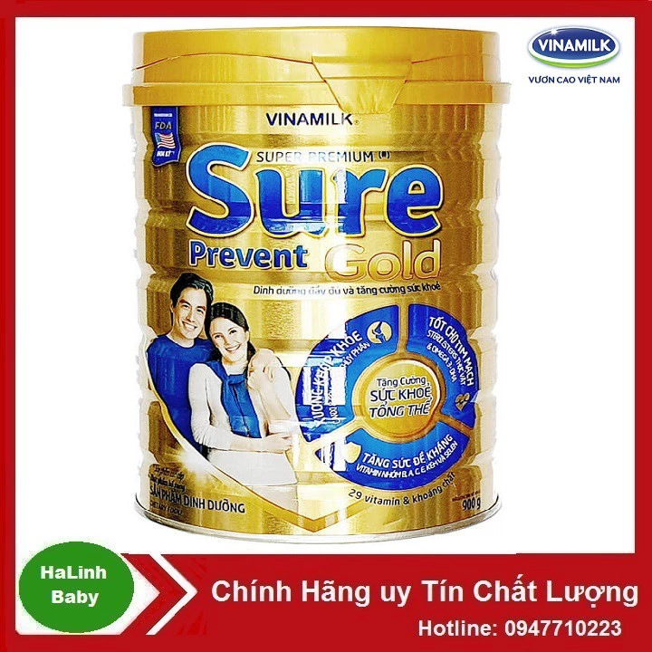 Sữa Sure Prevent gold 900g (Date 2025).......: