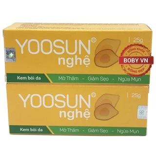 Yoosun nghệ - Kem bôi da, mờ thâm, giảm seo, ngừa mụn - Chính hãng (25g)