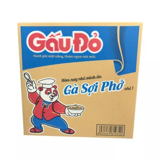 Mì ăn liền Gấu Đỏ Tôm gà / Gà sợi phở