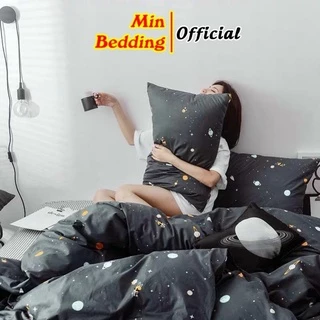 Bộ Chăn Ga Gối, Ga Giường Cotton Poly Set 5 Món, 4 Món Cute M2, M6, M8, 2M2, Miễn Phí Bo Chun Drap Giường