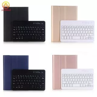 Bao da máy tính bảng kiêm bàn phím Bluetooth không dây cho ipad mini 2/mini3/mini4/mini 5 có khay đựng bút