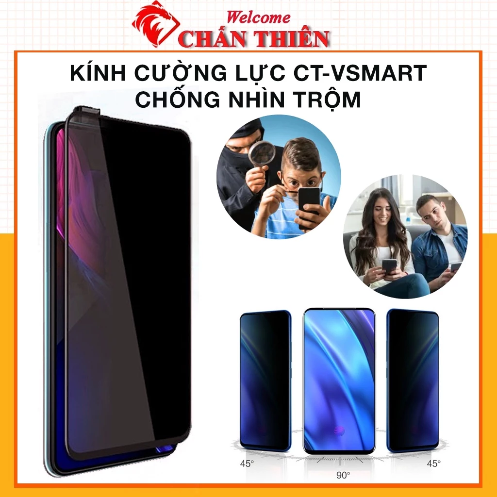 Cường lực chống nhìn trộm vsmart live 4 joy 3 star 5 star 3 star 4 aris pro 2+ 2 plus active 3 joy 4 tổng hợp Kính-[CNT]