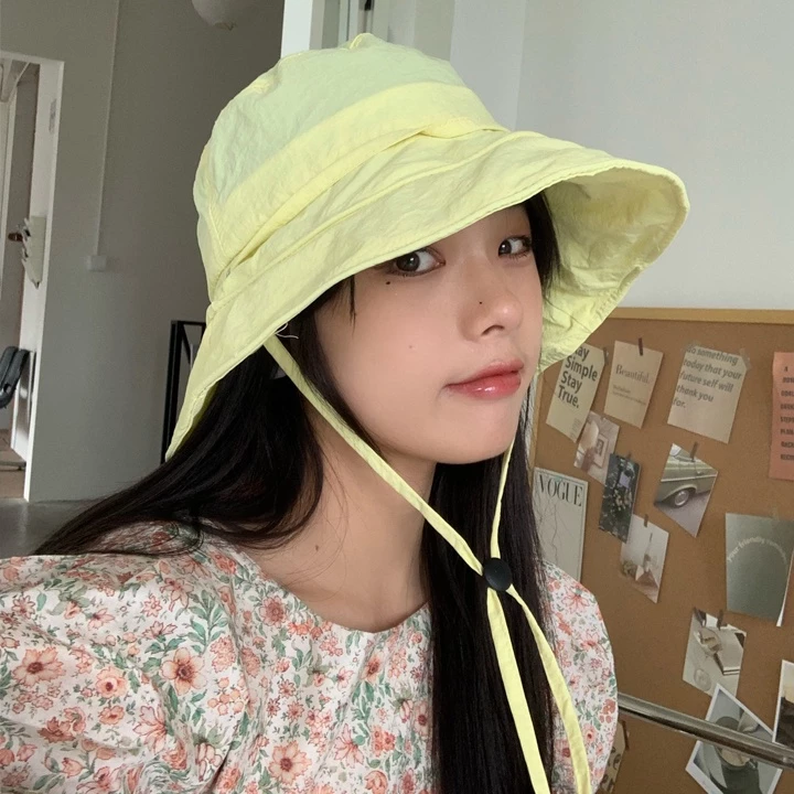 Mũ Xô Chống Nắng Mùa Hè Thoáng Khí Khô Nhanh Nhẹ Nhàng Phong Cách Nhật Bản Dễ Thương Có Dây Đeo Cho Nữ