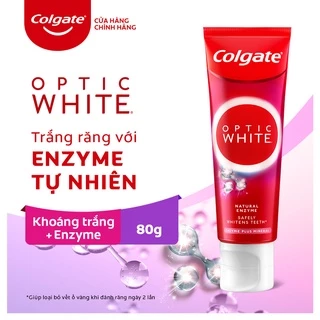 [HB Gift] Kem Đánh Răng Colgate Enzyme Plus Mineral từ enzyme làm trắng răng an toàn 80g