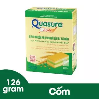 COMBO 5 HỘP BÁNH BÔNG LAN QUASURE 140g HƯƠNG CỐM (Dành cho người ăn kiêng, tiểu đường)