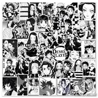 Set 50 Hình Dán Demon Slayer Nhân Vật Truyện Tranh Kimetsu No Yaiba Anime Manga Sticker Trang Trí Mũ Bảo Hiểm, Laptop