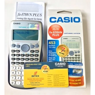 (Freeship) HÀNG CHÍNH HÃNG 100% Máy tính Casio fx 570vn Plus ( có phiếu bảo hành đầy đủ)