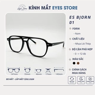 Gọng Kính Cận Nam Moscot Bjorn 01 - Nhựa Lõi Thép