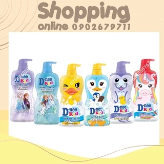 Sữa tắm gội Dnee Kid hình thú 400ml