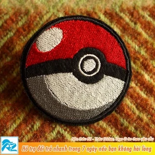 Patch vải thêu hoạt hình pokemon - Sticker ủi vá quần áo S110