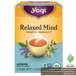 Trà Hữu Cơ Yogi Relaxed Mind, Giúp Thoải Mái Tinh Thần