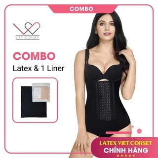 [VIỆT CORSET] [COMBO LATEX SLIM 102 & ÁO LÓT LINER] Gen nịt bụng Latex slim 102 giảm eo hiệu quả &Áo lót Liner chống hằn