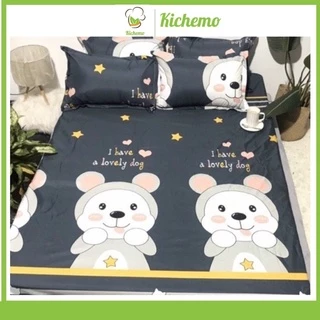 Bộ Ga Gối Poly Cotton Kichemo Loại Đẹp Nhiều Mẫu Ngộ Nghĩnh ( Nhắn Chọn Mẫu)