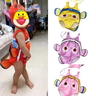 Đồ bơi bikini cho bé 6-23kg kèm mũ hình cá Nemo ngộ nghĩnh đáng yêu