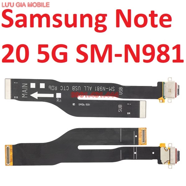 Cáp Main Sạc Cụm Chân Sạc Samsung Galaxy Note 20 5G | Cụm chân sạc Galaxy Note 20 Ultra 5G
