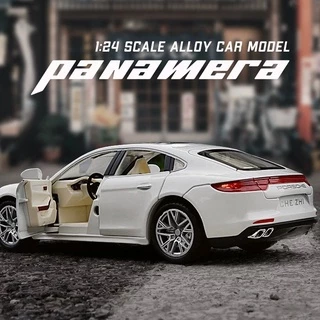 Mô Hình Xe Hơi Porsche Panamera Tỉ Lệ 1: 24 Bằng Hợp Kim Có Đèn Và Nhạc