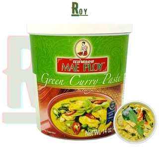 Sốt gia vị cà ri xanh Thái Lan đậm đặc - Bột cà ri Thái Green Curry Paste Mae Ploy 400g