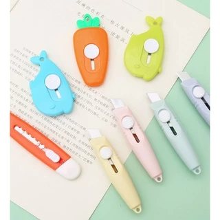 Dao tiện ích dao mini Dao Rọc Giấy Bỏ Túi Mini minh họa cá heo móc khoá cute