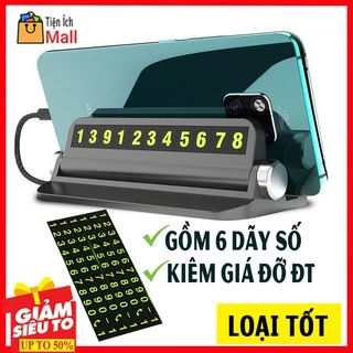 Bảng ghi số điện thoại trên ô tô, bảng hiển thị số điện thoại, thẻ ghi số điện thoại gắn Taplo xe hơi kiêm giá đỡ