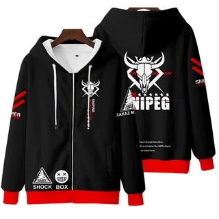 Áo Khoác Hoodie Tay Dài Có Khóa Kéo In Hình Arknights Sniper / W 3D Thời Trang Nhật Bản Dành Cho Nam Nữ