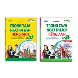 Sách - Combo 2c - Trọng tâm ngữ pháp tiếng Anh lớp 7 trọn bộ 2 tập