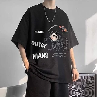 Áo thun nam nữ unisex tay lỡ LF 84, áo phông tay lỡ unisex form rộng oversize streetwear