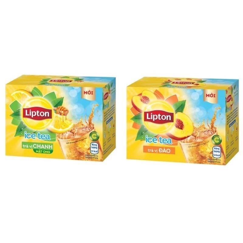 Trà Lipton Ice Tea  Vị Chanh / Đào (16 x 14g)