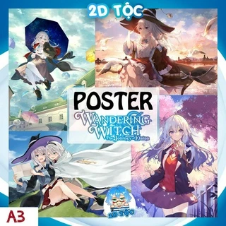 TRANH POSTER A3 Anime Manga Hành trình của Elaina Majo no Tabitabi (4) CHẤT LIỆU GIẤY CAO CẤP - 2D Tộc Shop