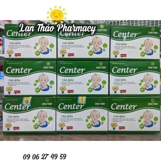 Táo Bón Center hộp 20 gói hỗ trợ nhuận tràng làm mềm phân hết táo bón hiệu quả cho bé