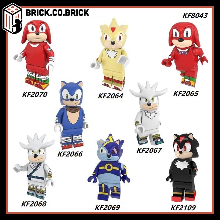 Sonic The Hedgehog Đồ chơi Lắp ráp Minifigure Sonic Tails Shadow Eggman KF8043