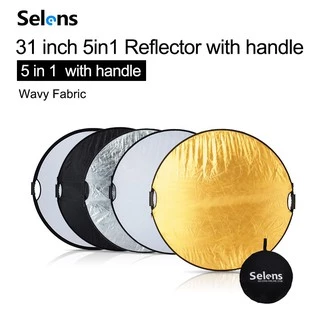 Tấm phản quang Selens di động kích cỡ 80cm hỗ trợ chụp ảnh 5 trong 1