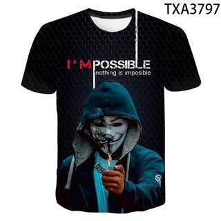 2021 New Summer Hacker T Shirt Men Women Casual Short Sleeve Tops Tee Fashion 3D Print Streetwear