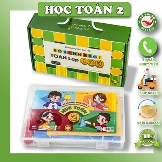 Bộ thực hành toán lớp 2-bộ đồ đồ dùng toán 2- trọn bộ đầy đủ nhất-giá tốt