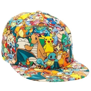 Mũ Lưỡi Trai Thêu Hình Pikachu Phong Cách Hip Hop Dành Cho Trẻ Em