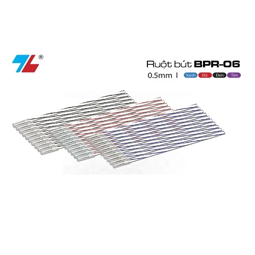 Combo 10 Ruột bút bi BPR-06 -  thay cho bút TL-027