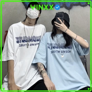 Áo thun tay lỡ unisex Yinxx, áo phông form rộng ATL906